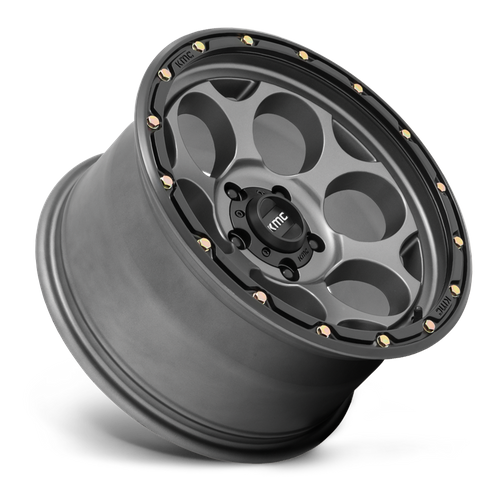 KMC KM541 DIRTY HARRY 20x9 5x127 +0 Satin Gray W/ Black Lip