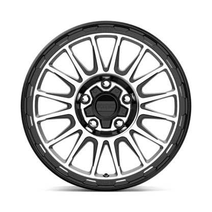 KMC KM542 IMPACT 16x8 5x150 +0 Satin Black Machined