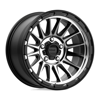 KMC KM542 IMPACT 17x9 5x127 -12 Satin Black Machined