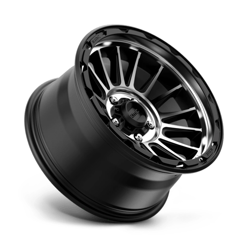 KMC KM542 IMPACT 17x9 5x127 -12 Satin Black Machined