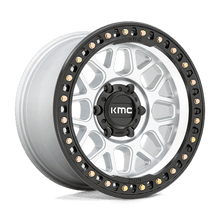 KMC KM549 GRS 17x8.5 6x139.7 +0 Machined W/ Satin Black Lip