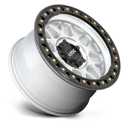 KMC KM549 GRS 18x8.5 6x135 +0 Machined W/ Satin Black Lip