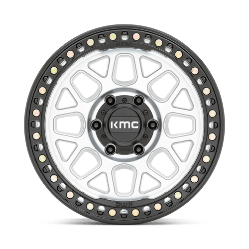 KMC KM549 GRS 17x8.5 6x139.7 +0 Machined W/ Satin Black Lip