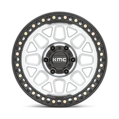 KMC KM549 GRS 17x8.5 6x139.7 +0 Machined W/ Satin Black Lip