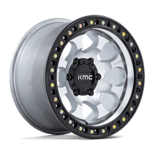 KMC KM550 RIOT SBL 17x8.5 6x135 +10 Machined W/ Satin Black Lip