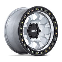KMC KM550 RIOT SBL 18x9 6x114.3 +18 Machined W/ Satin Black Lip