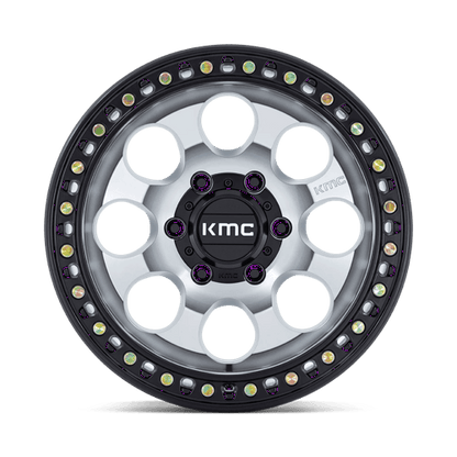 KMC KM550 RIOT SBL 17x9 6x135 -12 Machined W/ Satin Black Lip