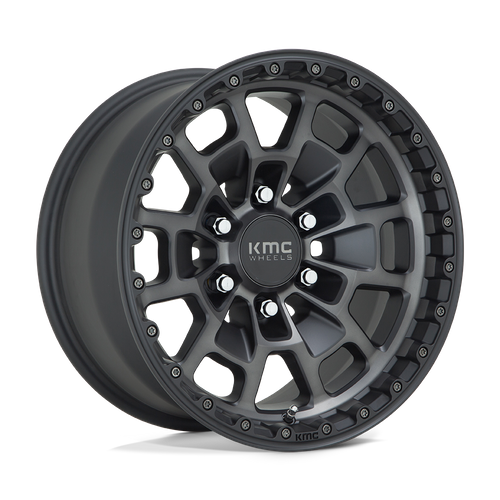 KMC KM718 SUMMIT 16x8 6x139.7 +0 Satin Black W/ Gray Tint