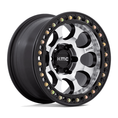 KMC KM237 RIOT BEADLOCK 17x8.5 5x127 +0 Mach Satin Black Window & Ring