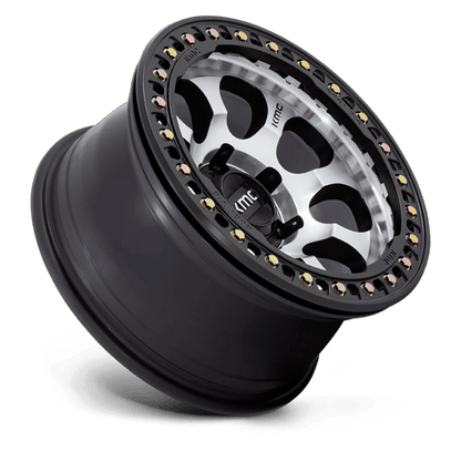KMC KM237 RIOT BEADLOCK 17x8.5 5x127 +0 Mach Satin Black Window & Ring