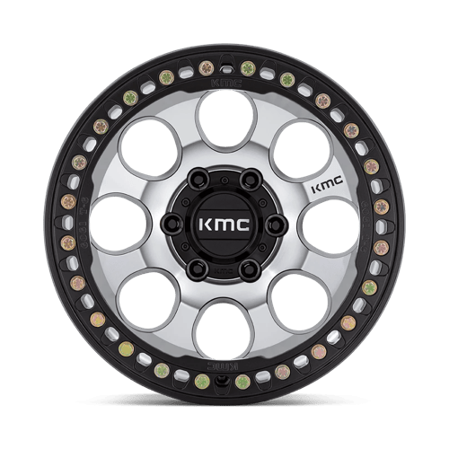 KMC KM237 RIOT BEADLOCK 17x8.5 5x127 +0 Mach Satin Black Window & Ring