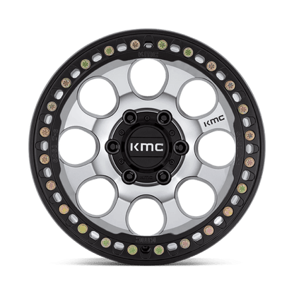 KMC KM237 RIOT BEADLOCK 17x8.5 6x139.7 +0 Mach Satin Black Window & Ring
