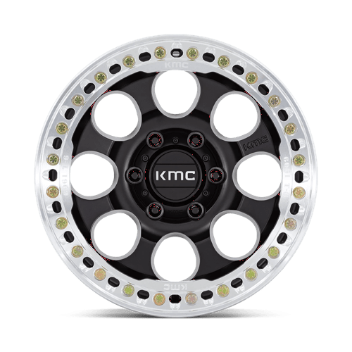 KMC KM237 RIOT BEADLOCK 17x8.5 6x135 +0 Satin Black W/ Machined Ring