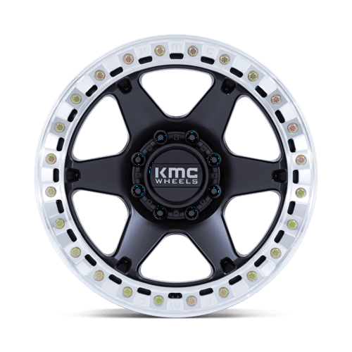 KMC KM238 VI BEADLOCK 20x10 8x170 -48 Satin Black W/ Machined Ring