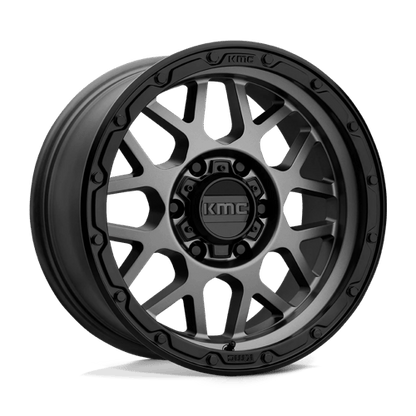 KMC KM535 GRENADE OFF-ROAD 17x8.5 6x120 +0 Matte Gray W/ Matte Black Lip