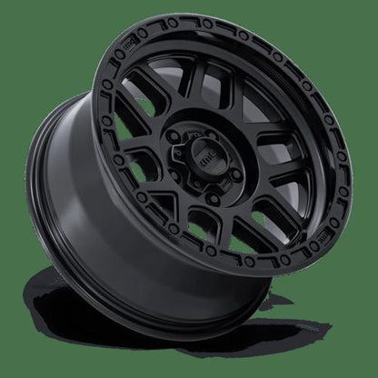 KMC KM544 MESA 17x8.5 5x120 +0 Satin Black W/ Gloss Black Lip