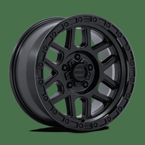 KMC KM544 MESA 20x9 5x150 +25 Satin Black W/ Gloss Black Lip