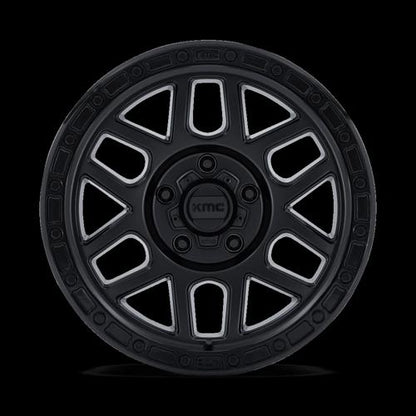 KMC KM544 MESA 20x9 5x150 +25 Satin Black W/ Gloss Black Lip