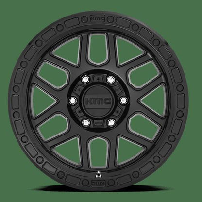 KMC KM544 MESA 18x9 6x120 +18 Satin Black W/ Gloss Black Lip