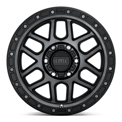 KMC KM544 MESA 17x9 6x139.7 -12 Satin Black W/ Gray Tint