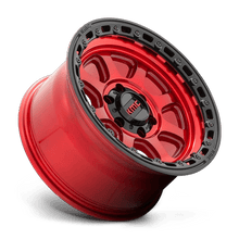 KMC KM548 CHASE 17x9 5x127 -12 Candy Red W/ Black Lip