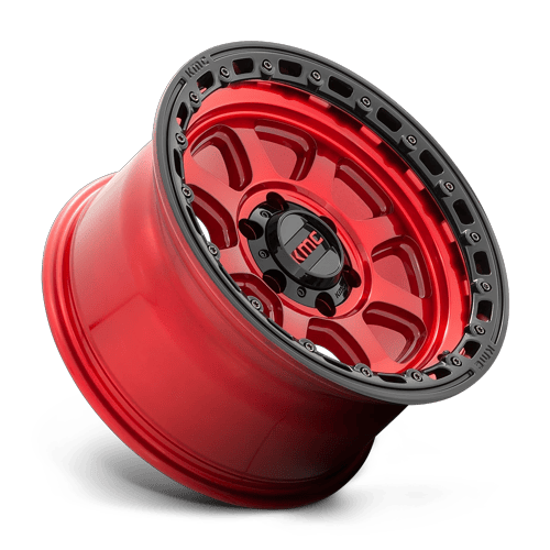 KMC KM548 CHASE 20x9 6x135 +18 Candy Red W/ Black Lip