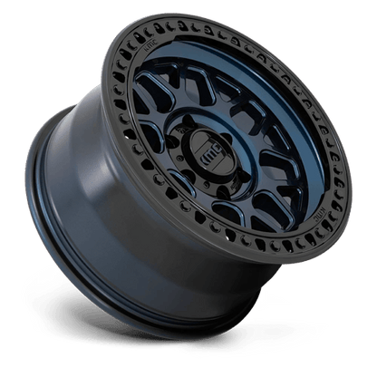 KMC KM549 GRS 18x9 6x139.7 -12 Midnight Blue W/ G-Black Lip
