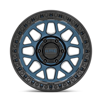 KMC KM549 GRS 17x8.5 6x120 +0 Midnight Blue W/ G-Black Lip