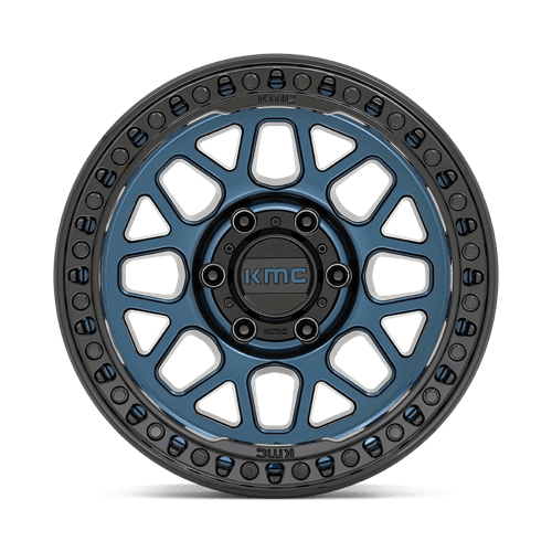 KMC KM549 GRS 17x8.5 8x180 +0 Midnight Blue W/ G-Black Lip