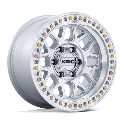 KMC KM549 GRS 20x9 8x170 +0 Gloss Silver W/ Machined Face