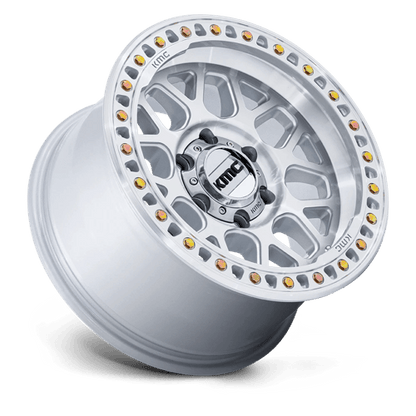 KMC KM549 GRS 18x9 8x165.1 +18 Gloss Silver W/ Machined Face