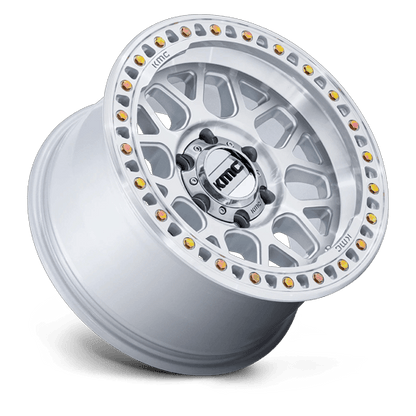 KMC KM549 GRS 17x9 8x165.1 -12 Gloss Silver W/ Machined Face