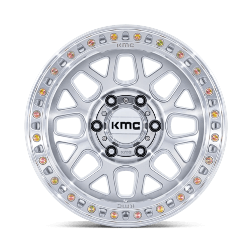 KMC KM549 GRS 18x8.5 5x127 +0 Gloss Silver W/ Machined Face