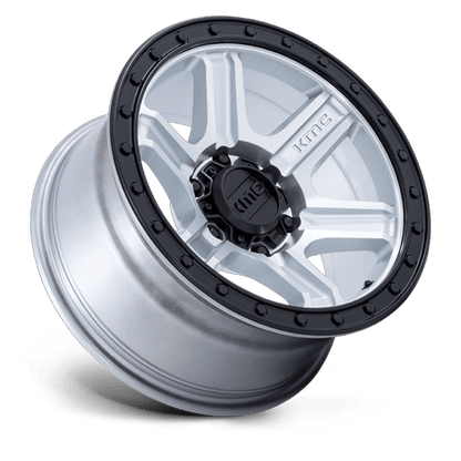 KMC KM551 OUTRUN 17x8.5 6x139.7 -10 Machined W/ Gloss Black Lip