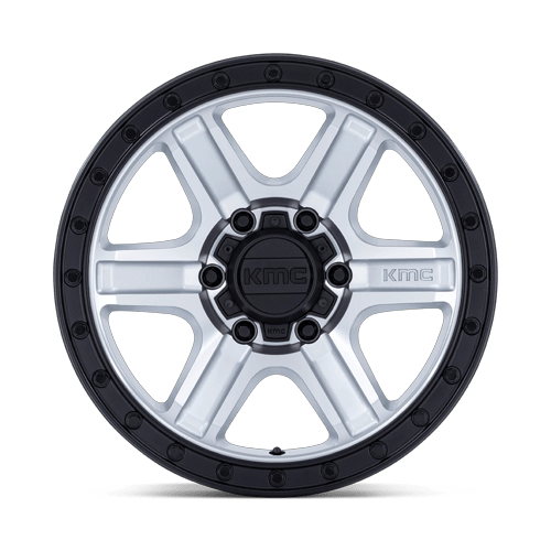 KMC KM551 OUTRUN 17x8.5 5x127 +18 Machined W/ Gloss Black Lip