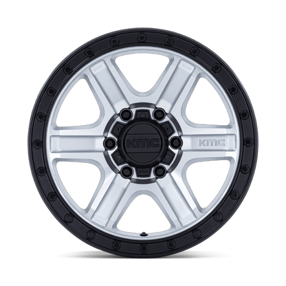 KMC KM551 OUTRUN 17x8.5 5x127 +18 Machined W/ Gloss Black Lip