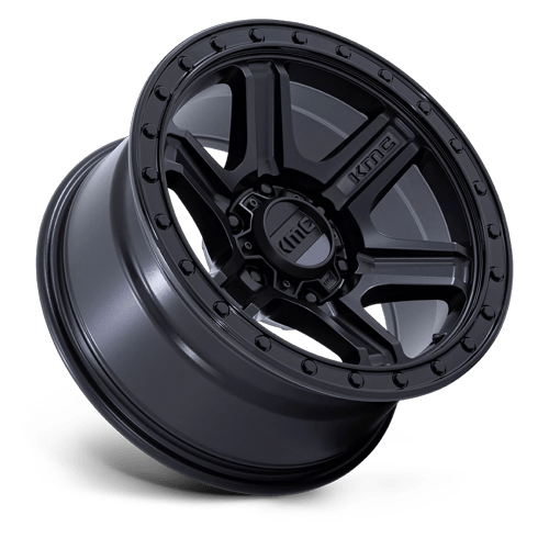 KMC KM551 OUTRUN 17x8.5 6x135 +18 Matte Black W/ Gloss Black Lip
