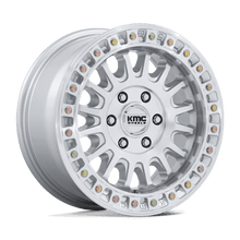 KMC KM552 IMS 17x8 6x139.7 +32 Gloss Silver W/ Machined Face