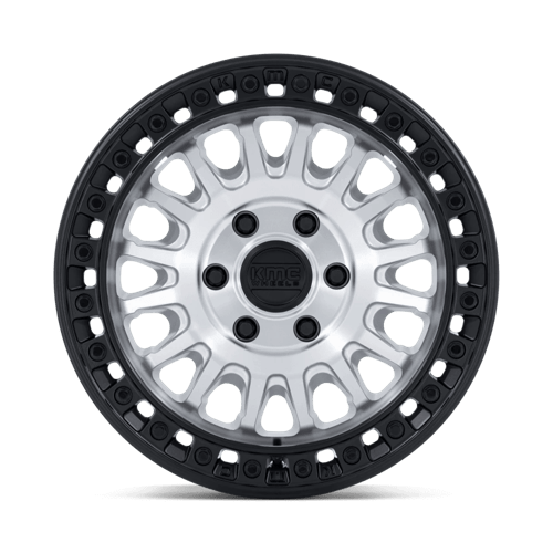 KMC KM552 IMS 17x8 6x139.7 +32 Machined W/ Matte Black Lip