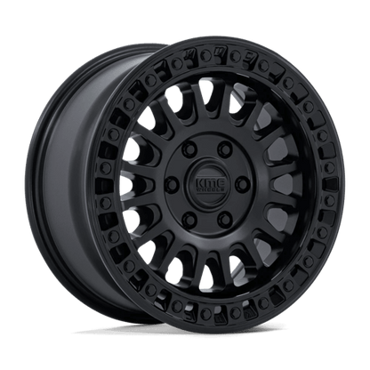 KMC KM552 IMS 17x8 6x130 +32 Matte Black W/ Gloss Black Lip