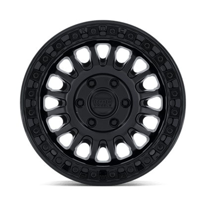 KMC KM552 IMS 17x8 6x139.7 +32 Matte Black W/ Gloss Black Lip