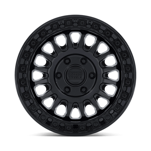 KMC KM552 IMS 17x8 6x130 +32 Matte Black W/ Gloss Black Lip