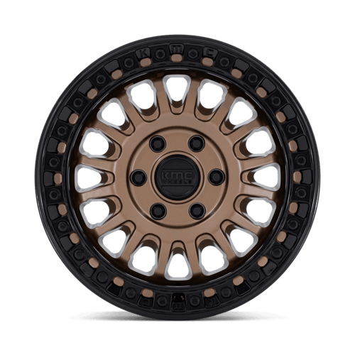 KMC KM552 IMS 17x8 6x130 +32 Matte Bronze W Gloss Black Lip