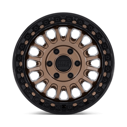 KMC KM552 IMS 17x8 6x130 +32 Matte Bronze W Gloss Black Lip