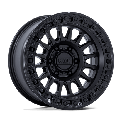 KMC KM552 IMS 18x9 6x135 +0 Matte Black W/ Gloss Black Lip