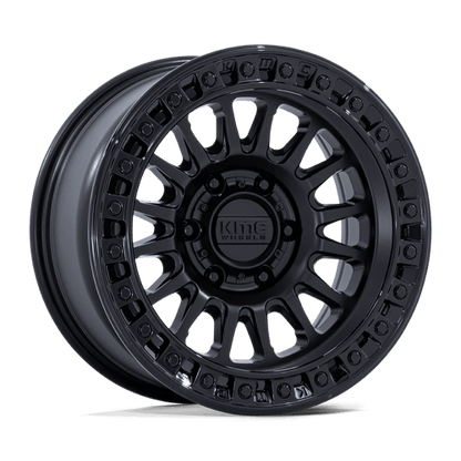 KMC KM552 IMS 18x9 8x170 +0 Matte Black W/ Gloss Black Lip