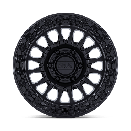 KMC KM552 IMS 17x8 5x127 +32 Matte Black W/ Gloss Black Lip
