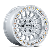 KMC KM552 IMS 17x8 5x127 +32 Gloss Silver W/ Machined Face