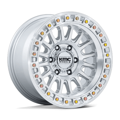 KMC KM552 IMS 18x9 8x180 -12 Gloss Silver W/ Machined Face