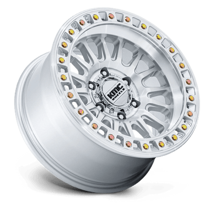 KMC KM552 IMS 18x9 6x135 +0 Gloss Silver W/ Machined Face